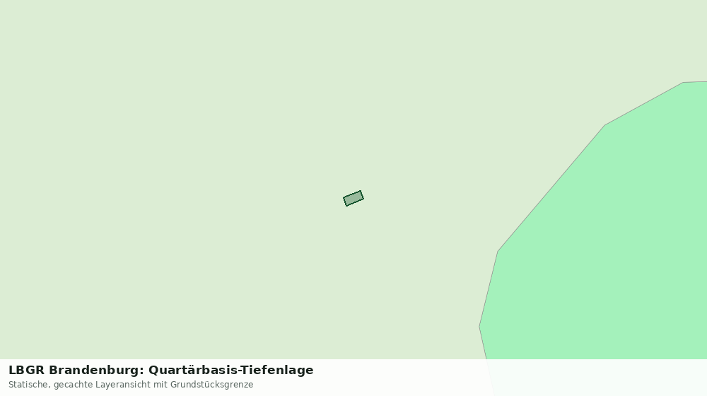 Statische Kartenansicht: LBGR Brandenburg: Quartärbasis-Tiefenlage