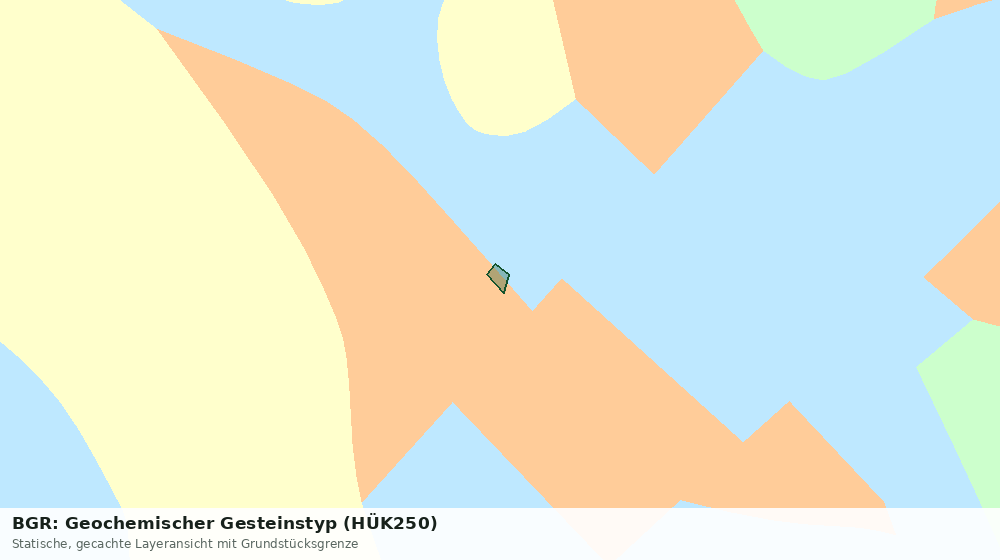 Statische Kartenansicht: BGR: Geochemischer Gesteinstyp (HÜK250)