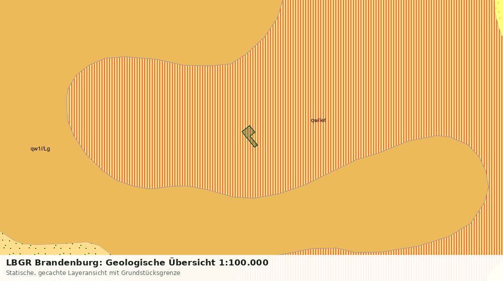 Statische Kartenansicht: LBGR Brandenburg: Geologische Übersicht 1:100.000