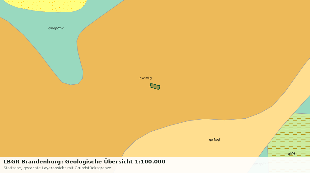 Statische Kartenansicht: LBGR Brandenburg: Geologische Übersicht 1:100.000