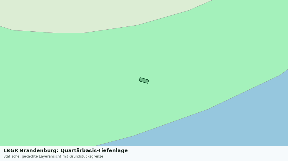 Statische Kartenansicht: LBGR Brandenburg: Quartärbasis-Tiefenlage