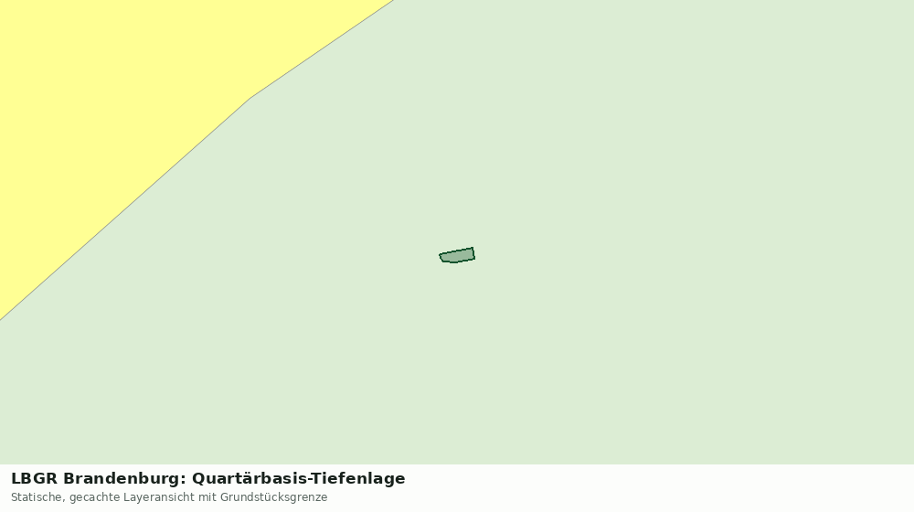 Statische Kartenansicht: LBGR Brandenburg: Quartärbasis-Tiefenlage