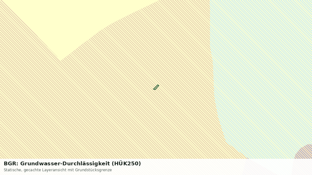 Statische Kartenansicht: BGR: Grundwasser-Durchlässigkeit (HÜK250)