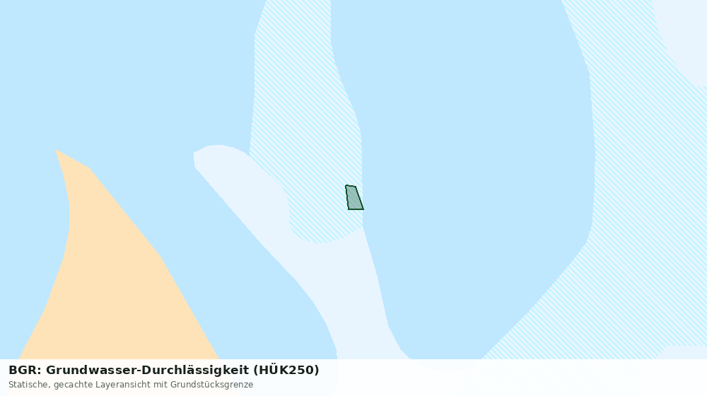 Statische Kartenansicht: BGR: Grundwasser-Durchlässigkeit (HÜK250)