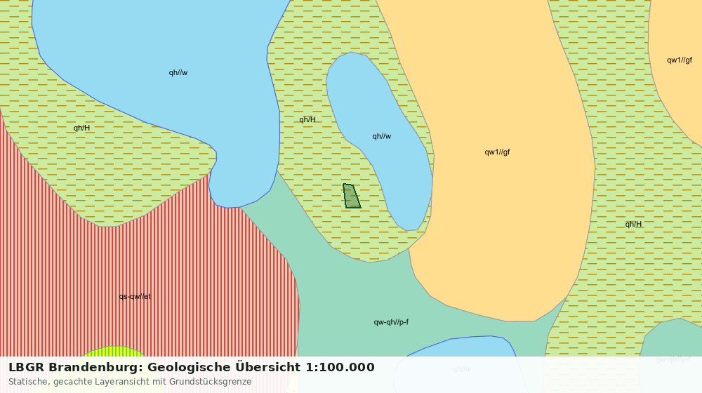 Statische Kartenansicht: LBGR Brandenburg: Geologische Übersicht 1:100.000