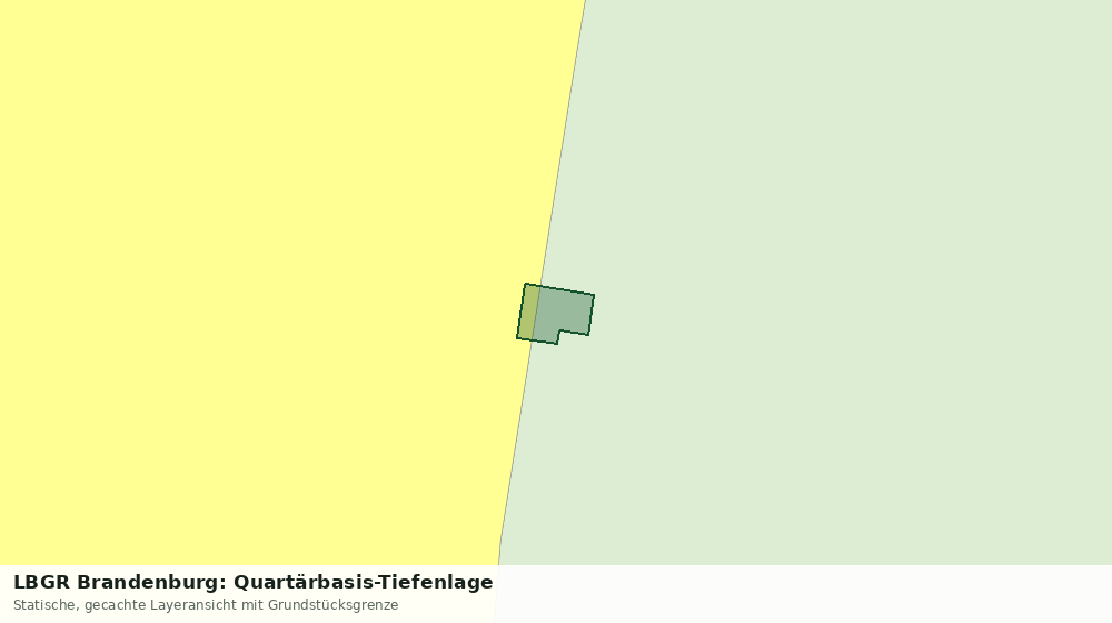 Statische Kartenansicht: LBGR Brandenburg: Quartärbasis-Tiefenlage