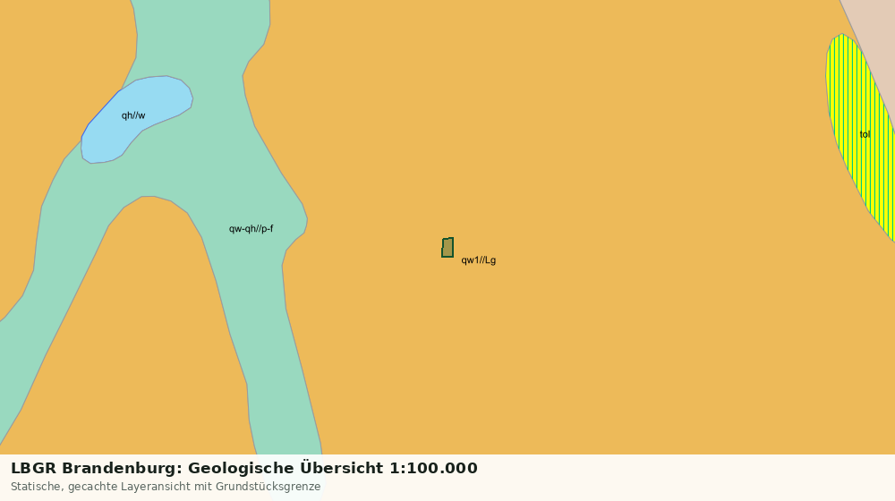 Statische Kartenansicht: LBGR Brandenburg: Geologische Übersicht 1:100.000