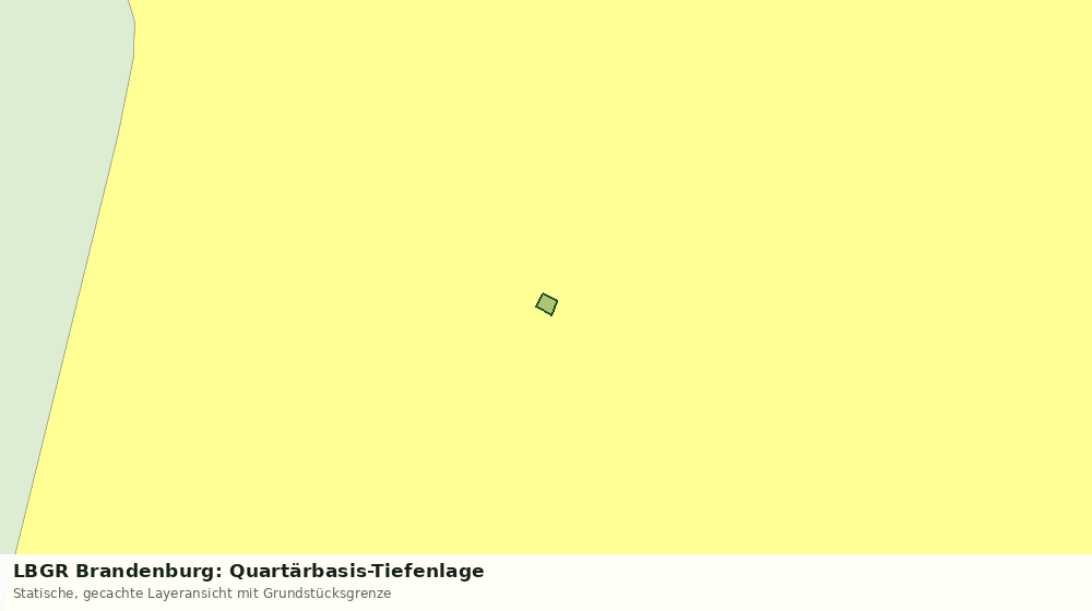 Statische Kartenansicht: LBGR Brandenburg: Quartärbasis-Tiefenlage