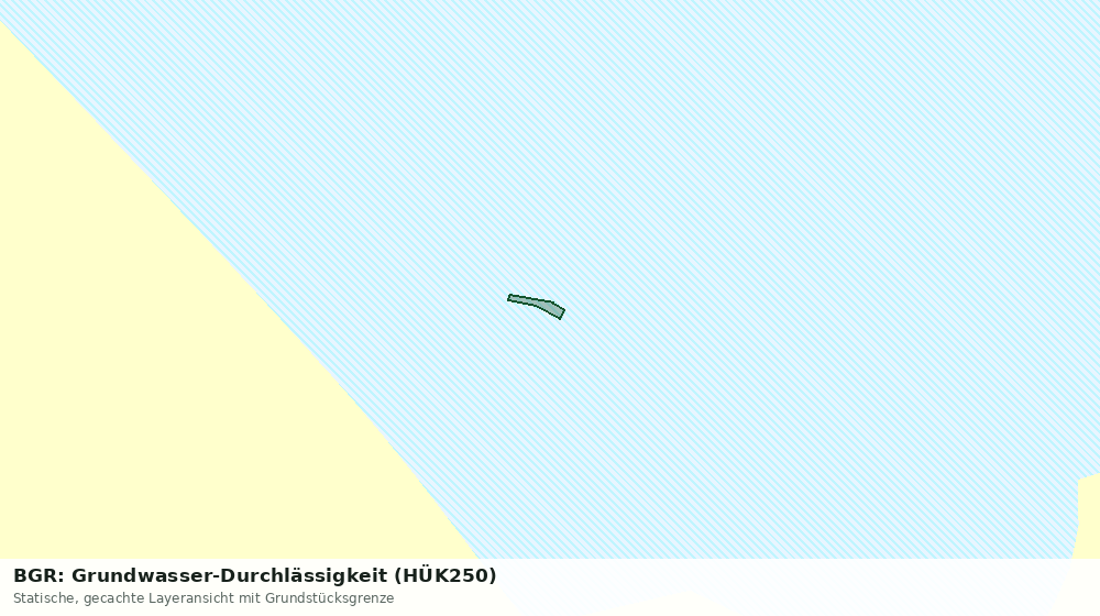 Statische Kartenansicht: BGR: Grundwasser-Durchlässigkeit (HÜK250)