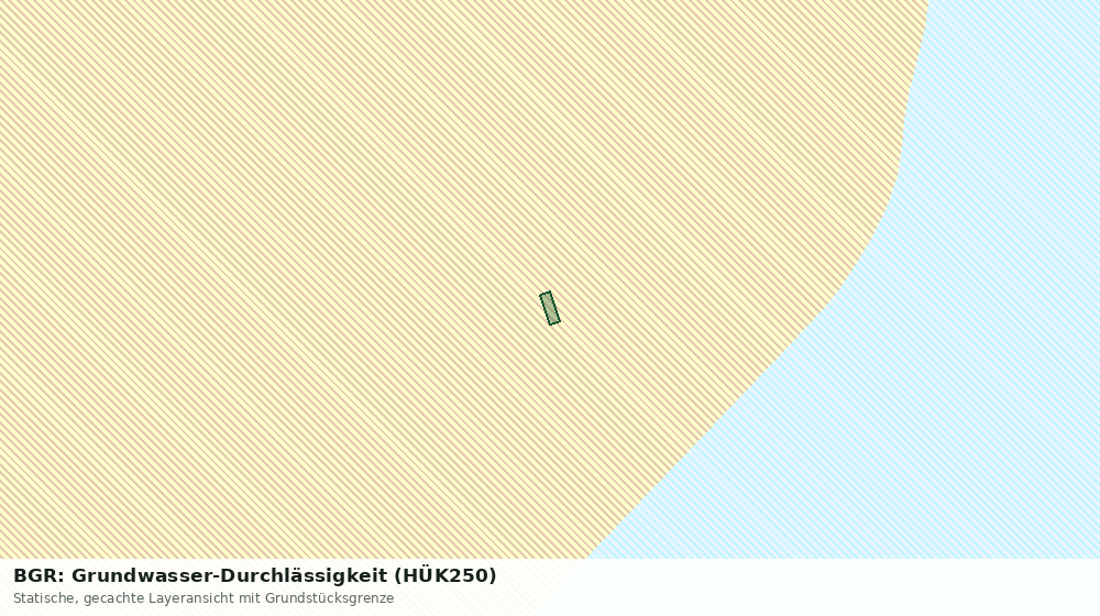 Statische Kartenansicht: BGR: Grundwasser-Durchlässigkeit (HÜK250)