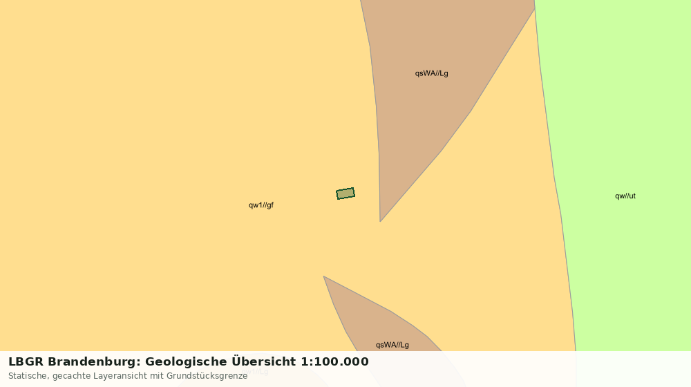 Statische Kartenansicht: LBGR Brandenburg: Geologische Übersicht 1:100.000