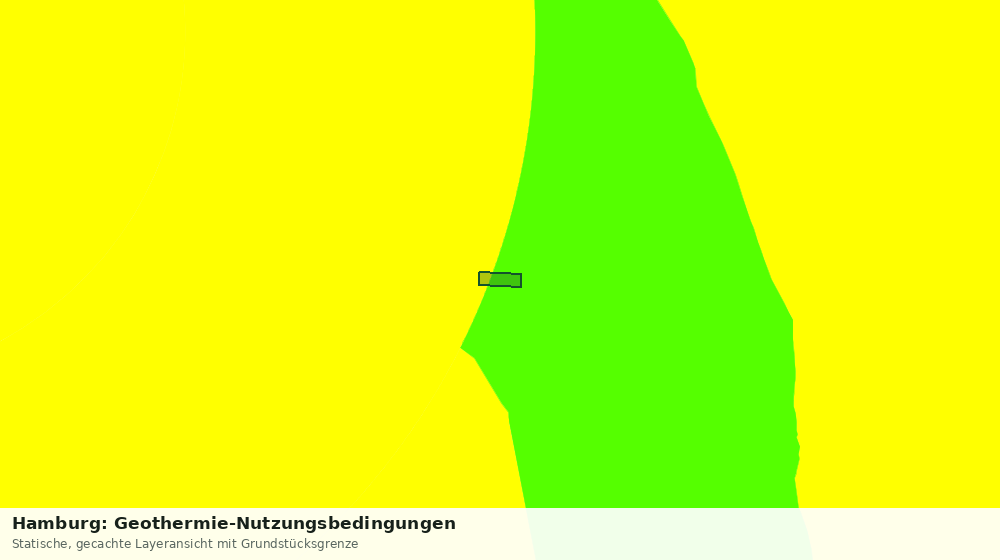 Statische Kartenansicht: Hamburg: Geothermie-Nutzungsbedingungen