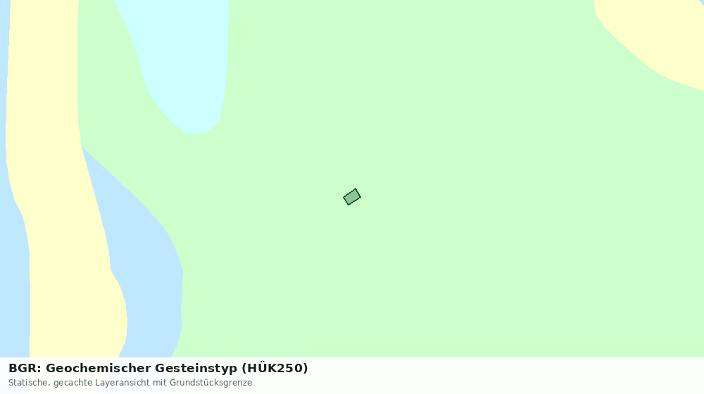 Statische Kartenansicht: BGR: Geochemischer Gesteinstyp (HÜK250)
