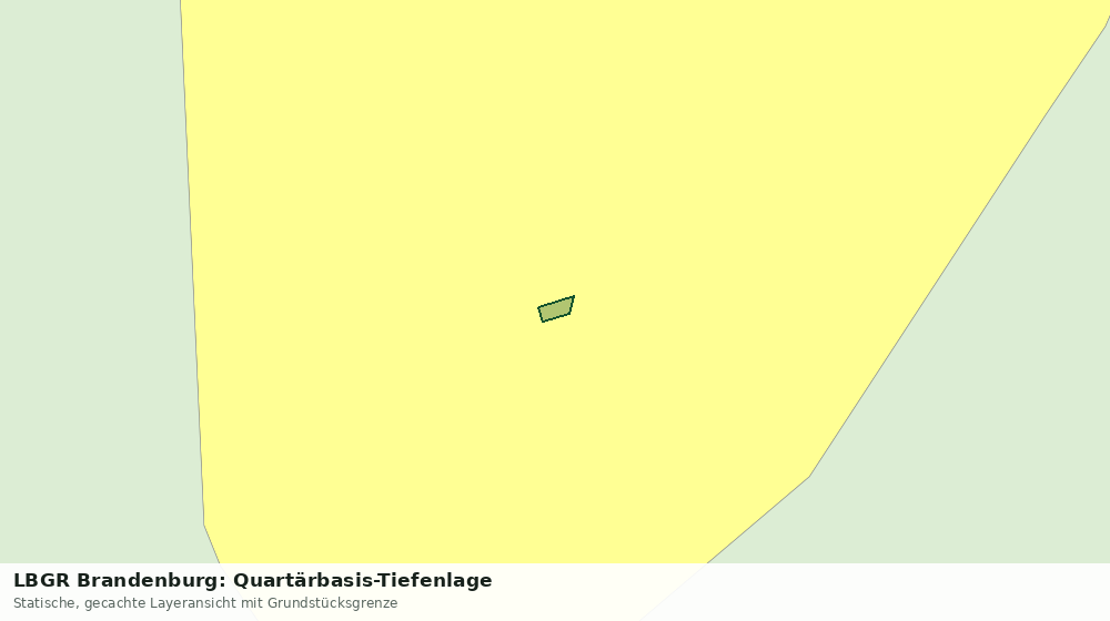 Statische Kartenansicht: LBGR Brandenburg: Quartärbasis-Tiefenlage