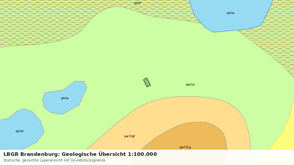 Statische Kartenansicht: LBGR Brandenburg: Geologische Übersicht 1:100.000
