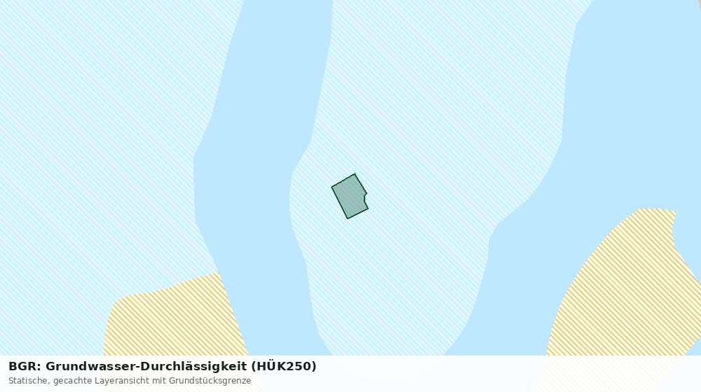 Statische Kartenansicht: BGR: Grundwasser-Durchlässigkeit (HÜK250)