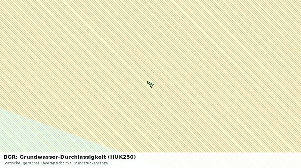 Statische Kartenansicht: BGR: Grundwasser-Durchlässigkeit (HÜK250)