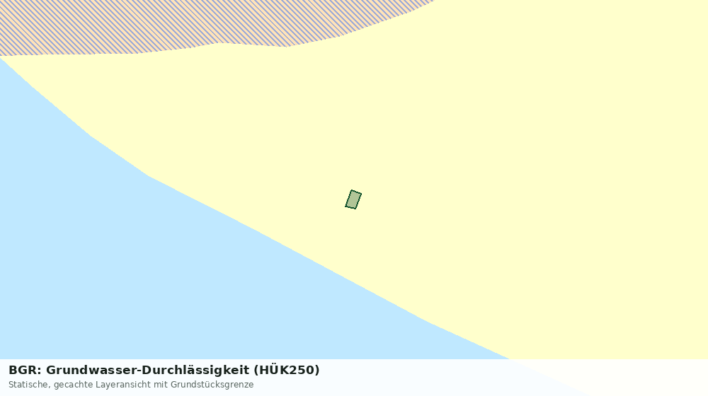 Statische Kartenansicht: BGR: Grundwasser-Durchlässigkeit (HÜK250)