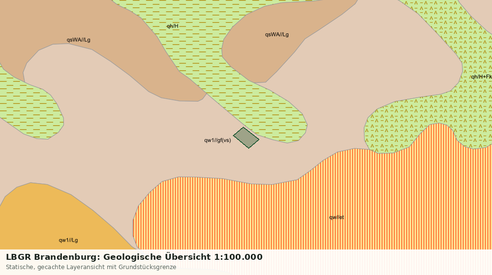 Statische Kartenansicht: LBGR Brandenburg: Geologische Übersicht 1:100.000