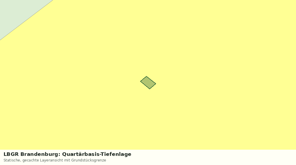 Statische Kartenansicht: LBGR Brandenburg: Quartärbasis-Tiefenlage