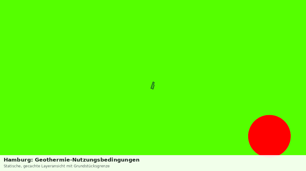 Statische Kartenansicht: Hamburg: Geothermie-Nutzungsbedingungen