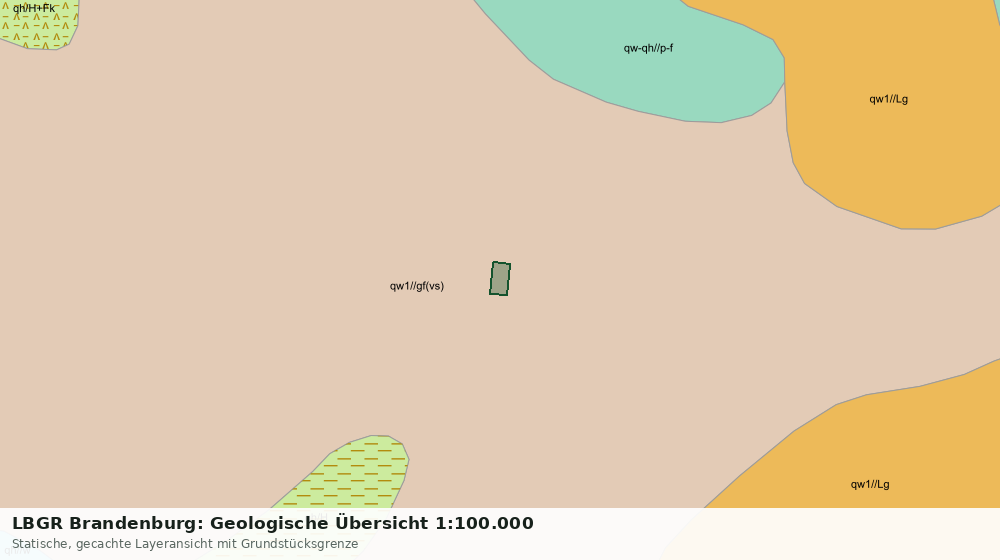 Statische Kartenansicht: LBGR Brandenburg: Geologische Übersicht 1:100.000