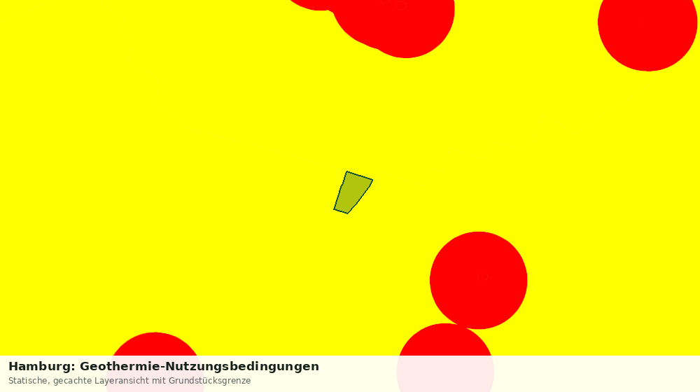 Statische Kartenansicht: Hamburg: Geothermie-Nutzungsbedingungen
