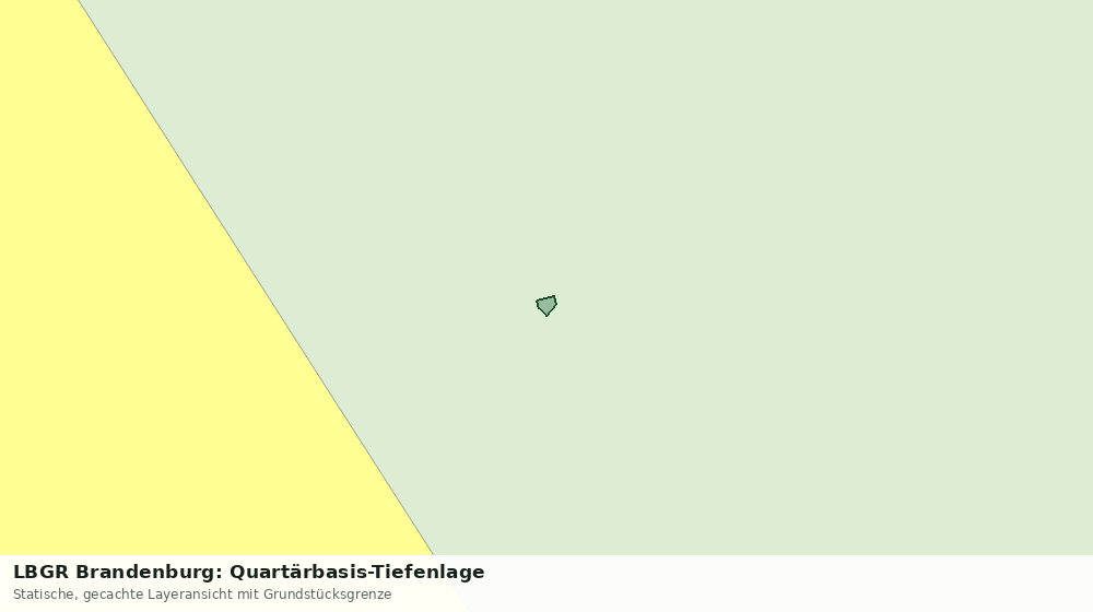 Statische Kartenansicht: LBGR Brandenburg: Quartärbasis-Tiefenlage