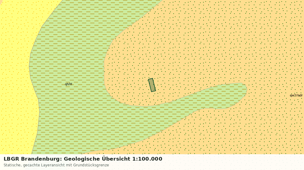 Statische Kartenansicht: LBGR Brandenburg: Geologische Übersicht 1:100.000
