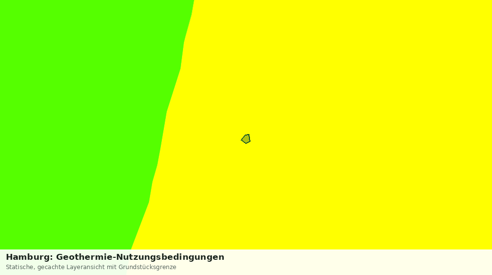 Statische Kartenansicht: Hamburg: Geothermie-Nutzungsbedingungen