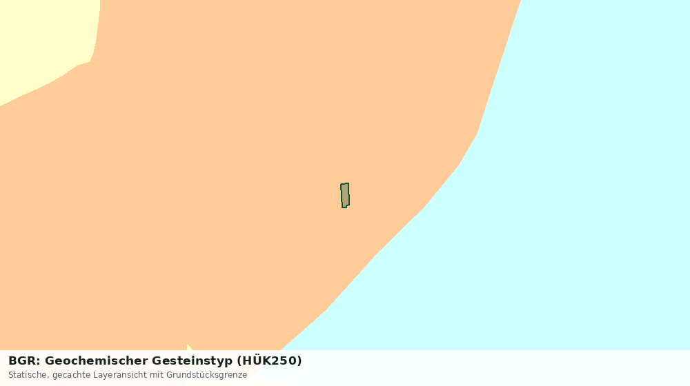Statische Kartenansicht: BGR: Geochemischer Gesteinstyp (HÜK250)
