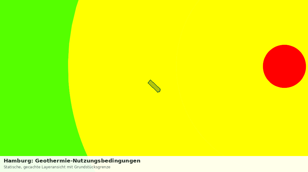 Statische Kartenansicht: Hamburg: Geothermie-Nutzungsbedingungen