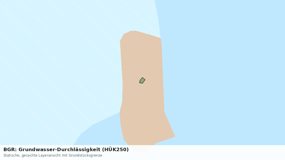 Statische Kartenansicht: BGR: Grundwasser-Durchlässigkeit (HÜK250)