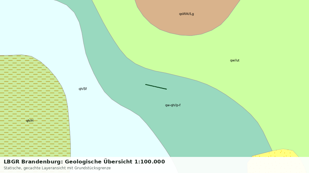 Statische Kartenansicht: LBGR Brandenburg: Geologische Übersicht 1:100.000