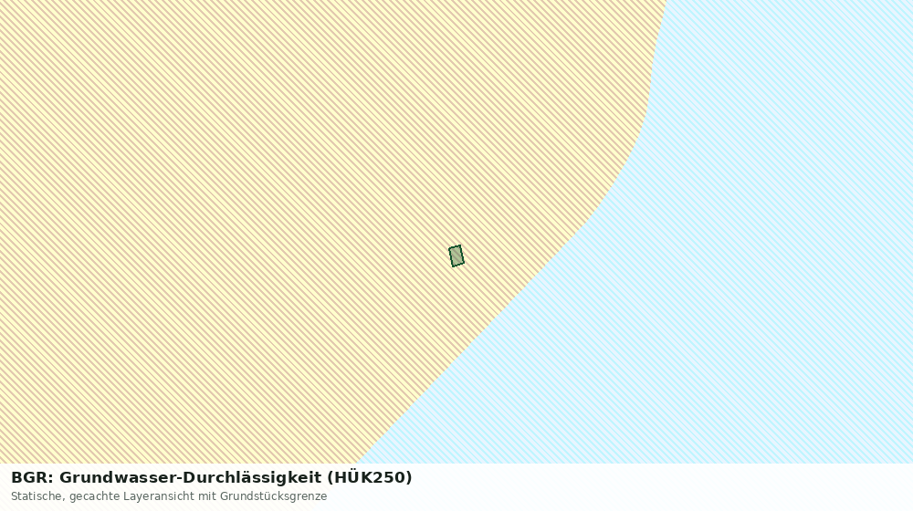 Statische Kartenansicht: BGR: Grundwasser-Durchlässigkeit (HÜK250)