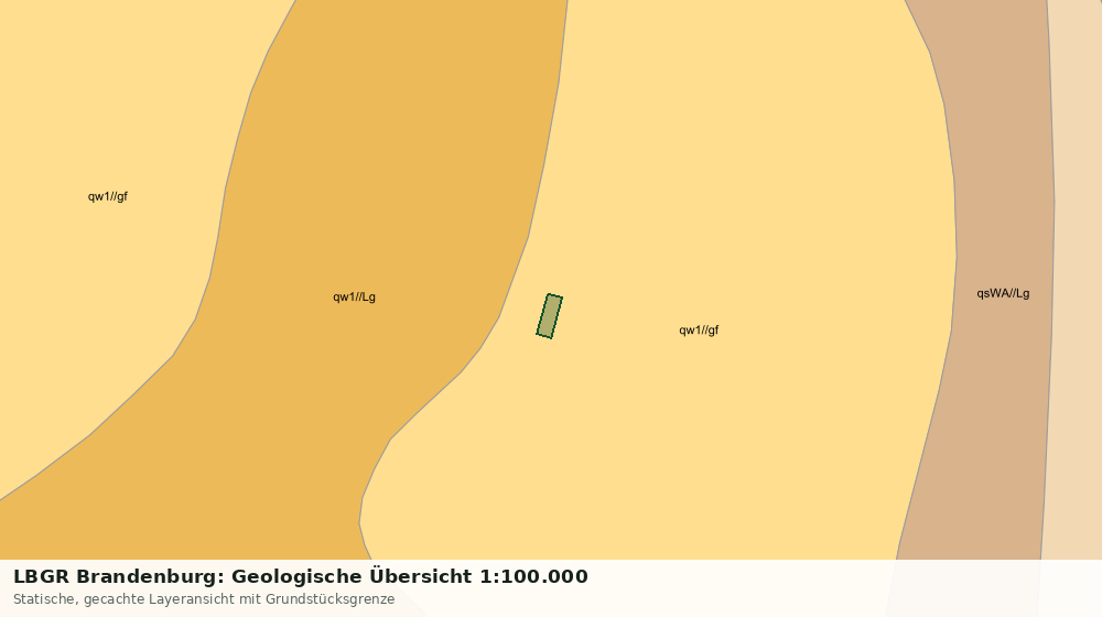 Statische Kartenansicht: LBGR Brandenburg: Geologische Übersicht 1:100.000
