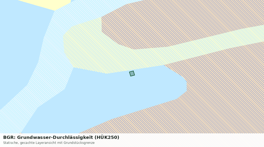 Statische Kartenansicht: BGR: Grundwasser-Durchlässigkeit (HÜK250)