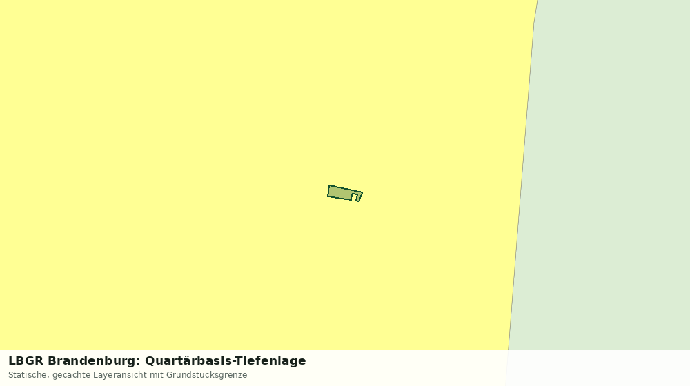 Statische Kartenansicht: LBGR Brandenburg: Quartärbasis-Tiefenlage