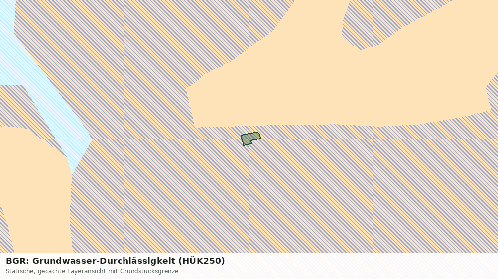 Statische Kartenansicht: BGR: Grundwasser-Durchlässigkeit (HÜK250)