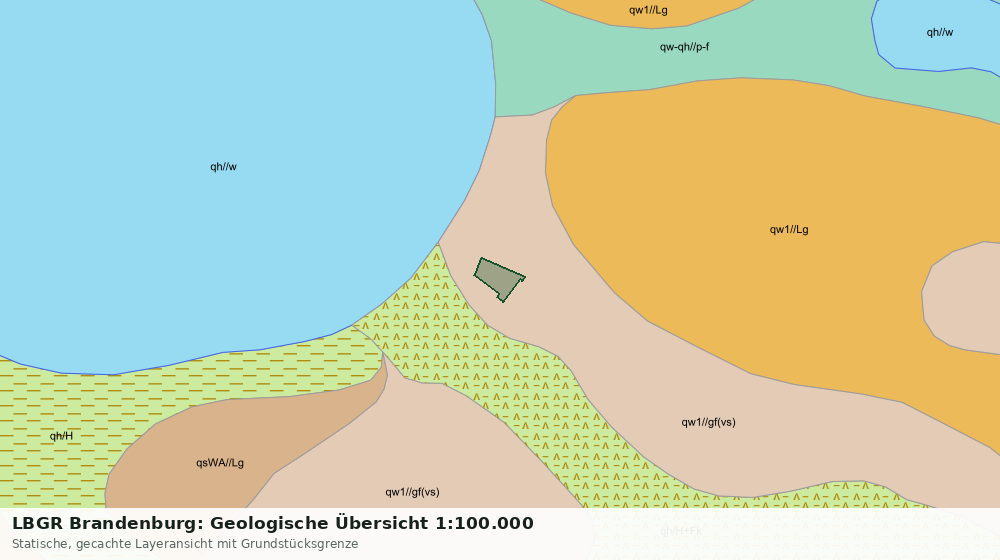 Statische Kartenansicht: LBGR Brandenburg: Geologische Übersicht 1:100.000