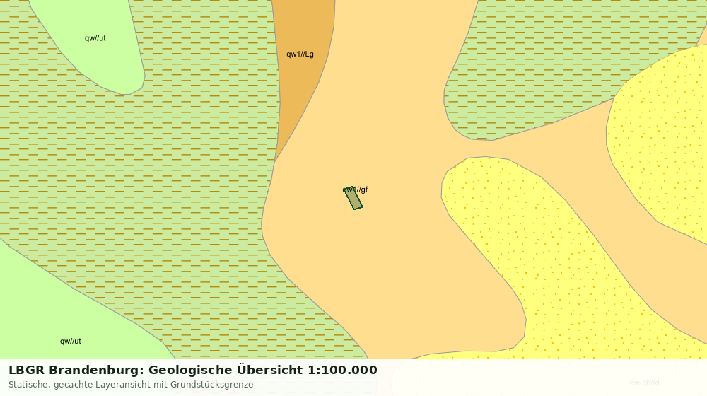 Statische Kartenansicht: LBGR Brandenburg: Geologische Übersicht 1:100.000