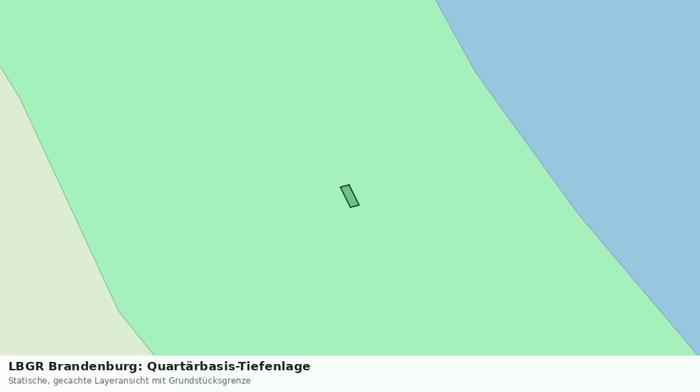 Statische Kartenansicht: LBGR Brandenburg: Quartärbasis-Tiefenlage
