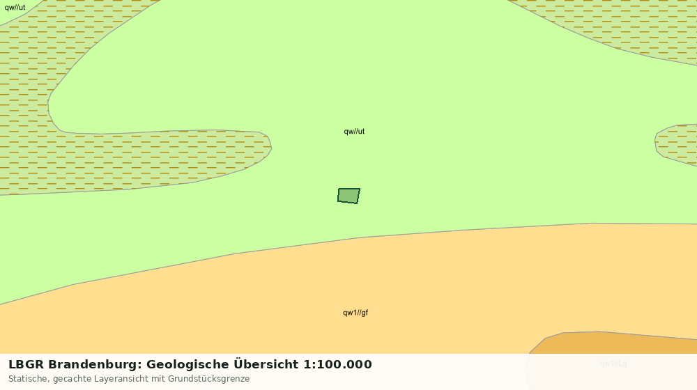Statische Kartenansicht: LBGR Brandenburg: Geologische Übersicht 1:100.000