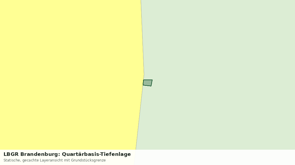 Statische Kartenansicht: LBGR Brandenburg: Quartärbasis-Tiefenlage