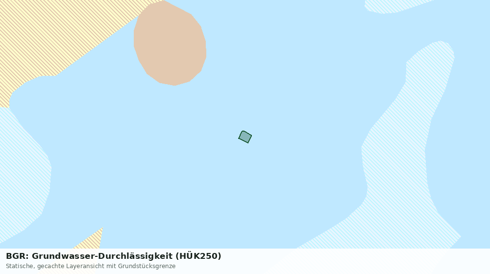 Statische Kartenansicht: BGR: Grundwasser-Durchlässigkeit (HÜK250)