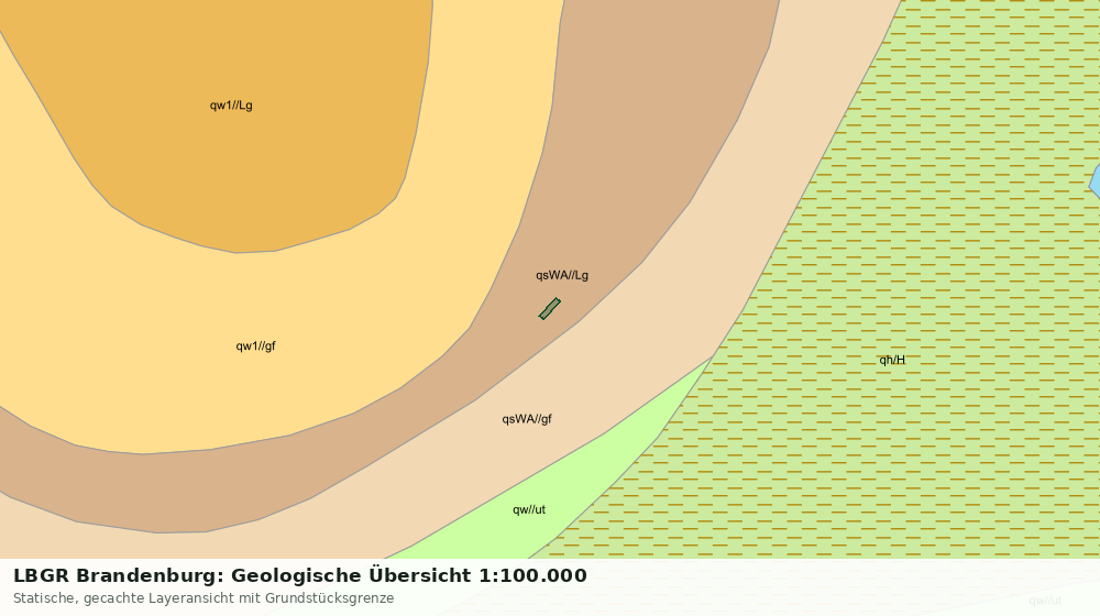 Statische Kartenansicht: LBGR Brandenburg: Geologische Übersicht 1:100.000