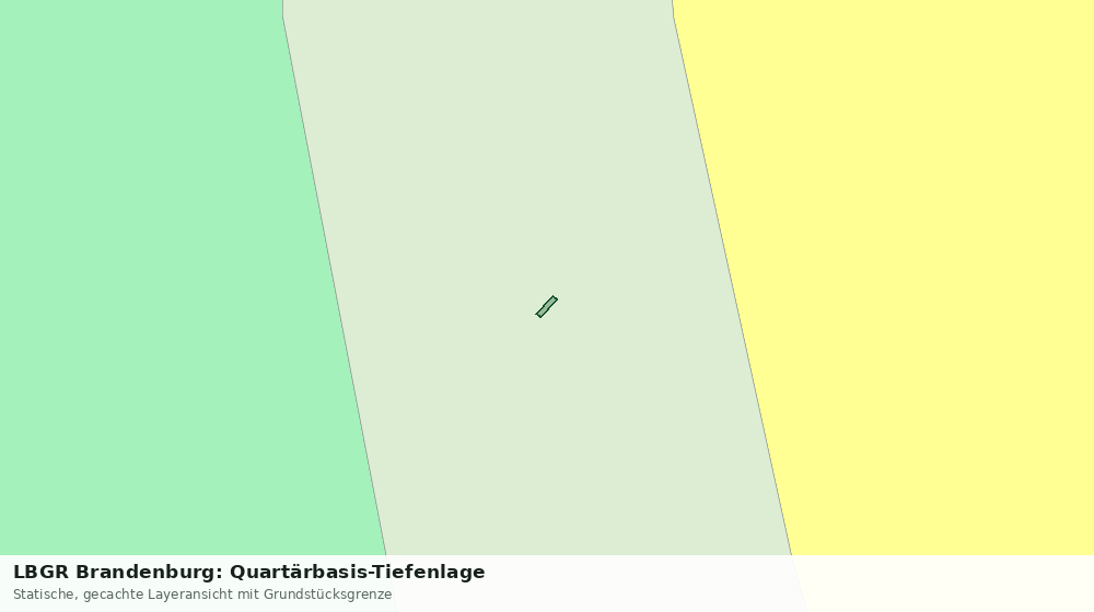 Statische Kartenansicht: LBGR Brandenburg: Quartärbasis-Tiefenlage