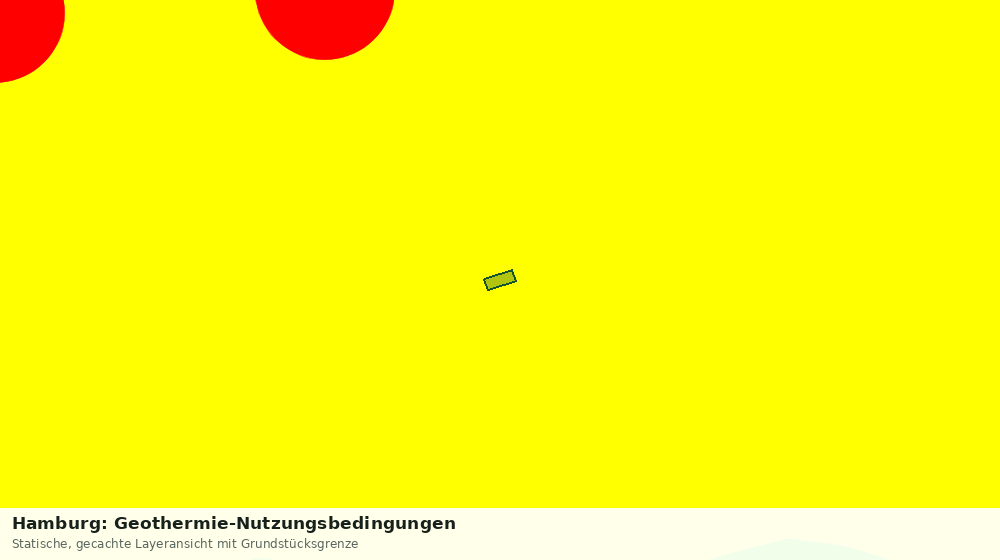 Statische Kartenansicht: Hamburg: Geothermie-Nutzungsbedingungen