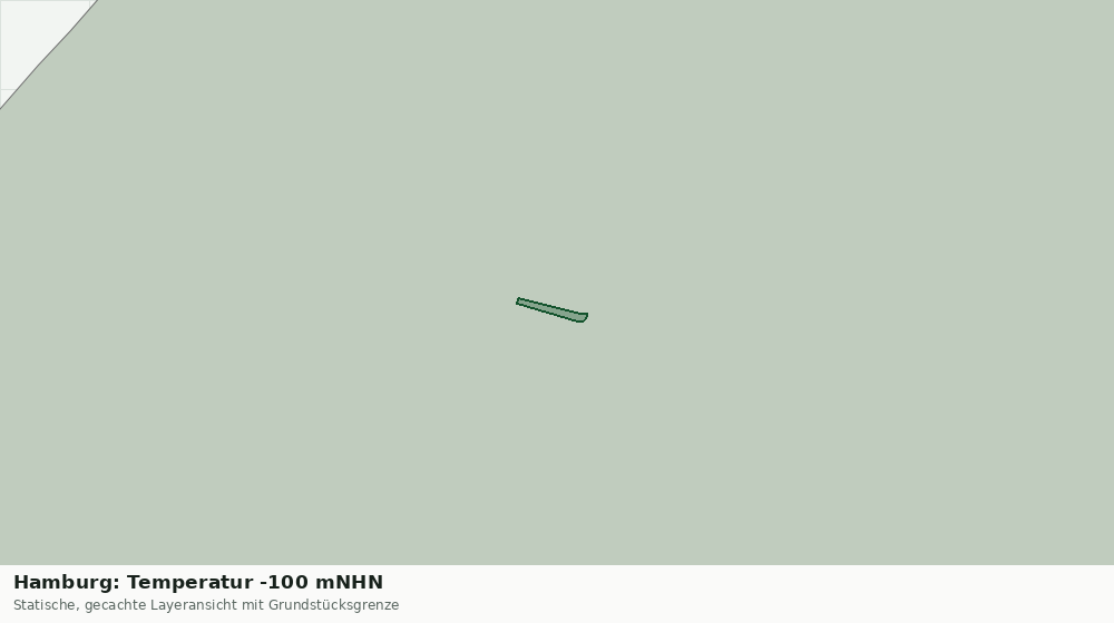 Statische Kartenansicht: Hamburg: Temperatur -100 mNHN