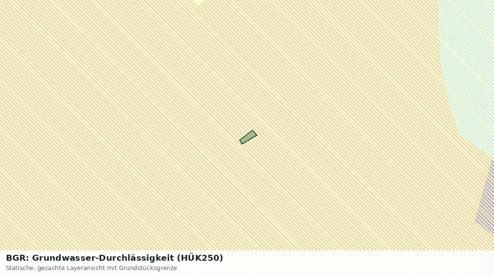Statische Kartenansicht: BGR: Grundwasser-Durchlässigkeit (HÜK250)